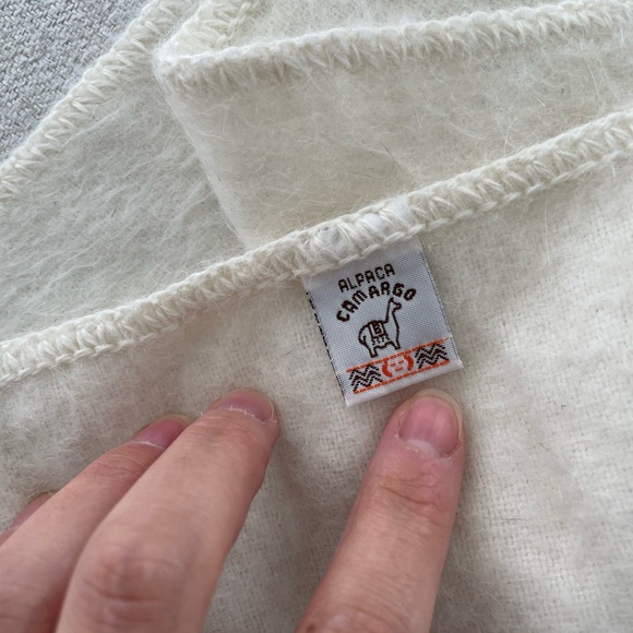 Alpaca camargo ivory scarf - Picture 5 of 5